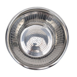 Vegetable Washing Basket Rustproof Multifunction Stainless Steel Colander for Kitchen Household Silver28cm - Top-Down View