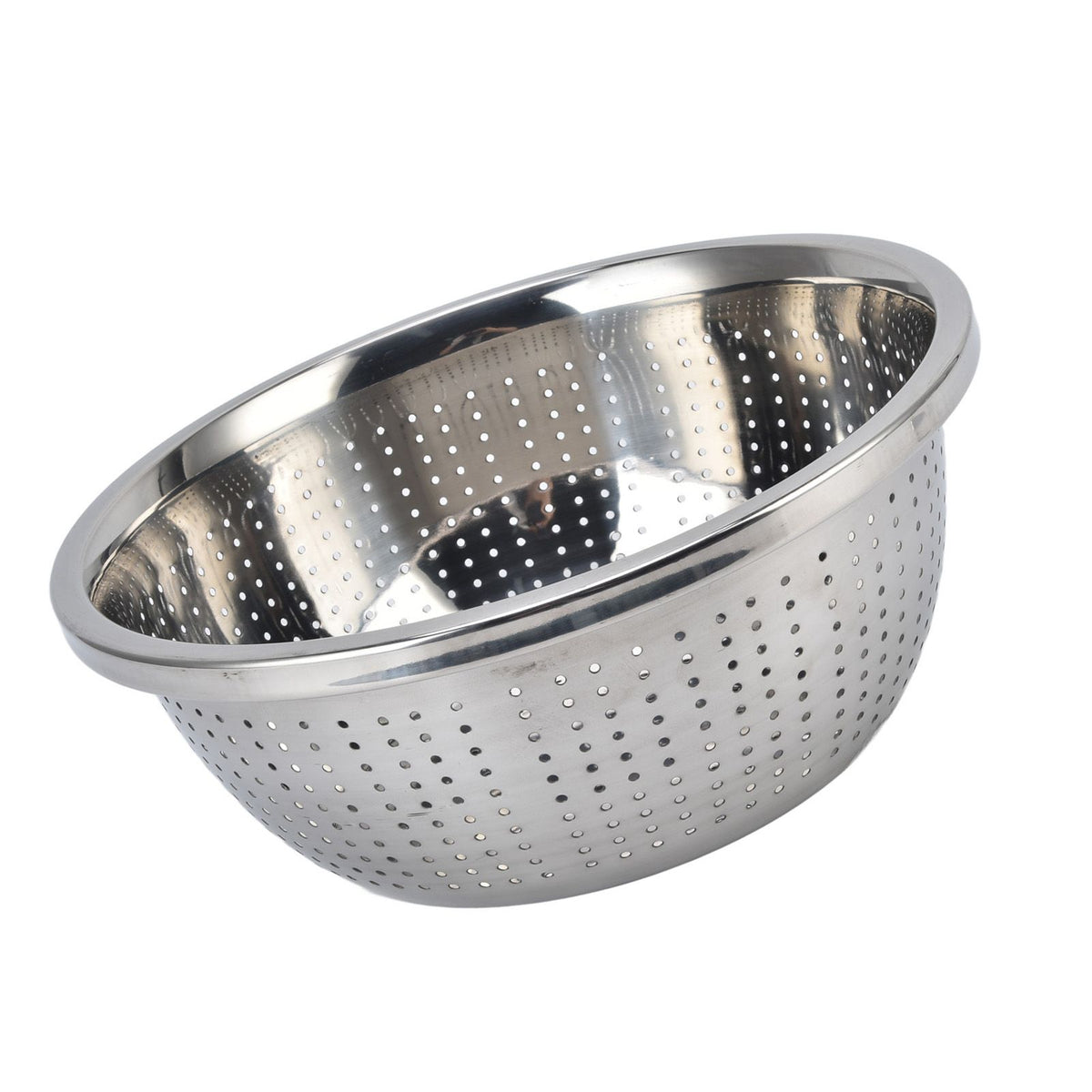 Vegetable Washing Basket Rustproof Multifunction Stainless Steel Colander for Kitchen Household Silver28cm