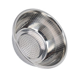 Vegetable Washing Basket Rustproof Multifunction Stainless Steel Colander for Kitchen Household Silver30cm