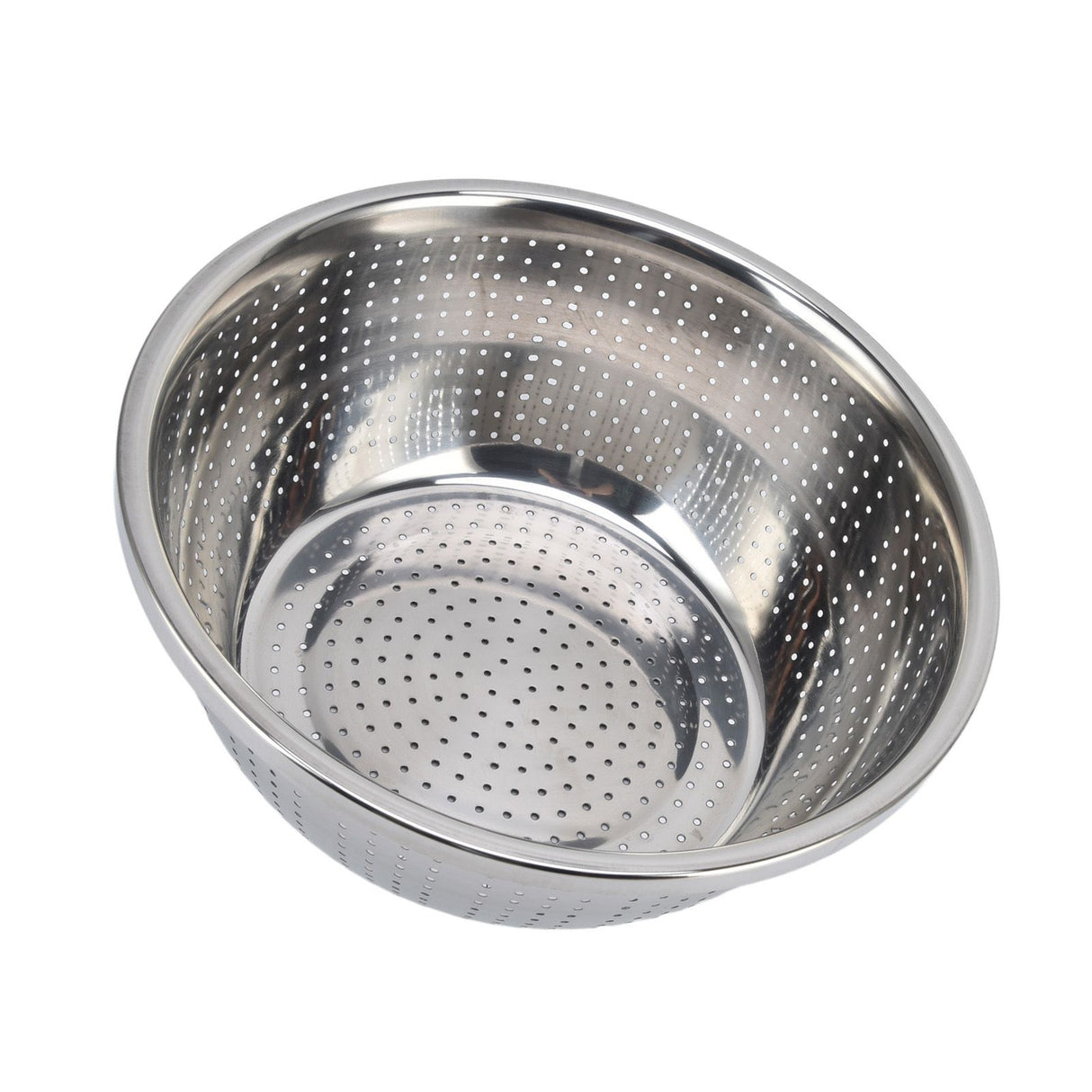 Vegetable Washing Basket Rustproof Multifunction Stainless Steel Colander for Kitchen Household Silver30cm