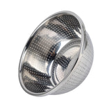 Vegetable Washing Basket Rustproof Multifunction Stainless Steel Colander for Kitchen Household Silver30cm - 45-Degree Angle