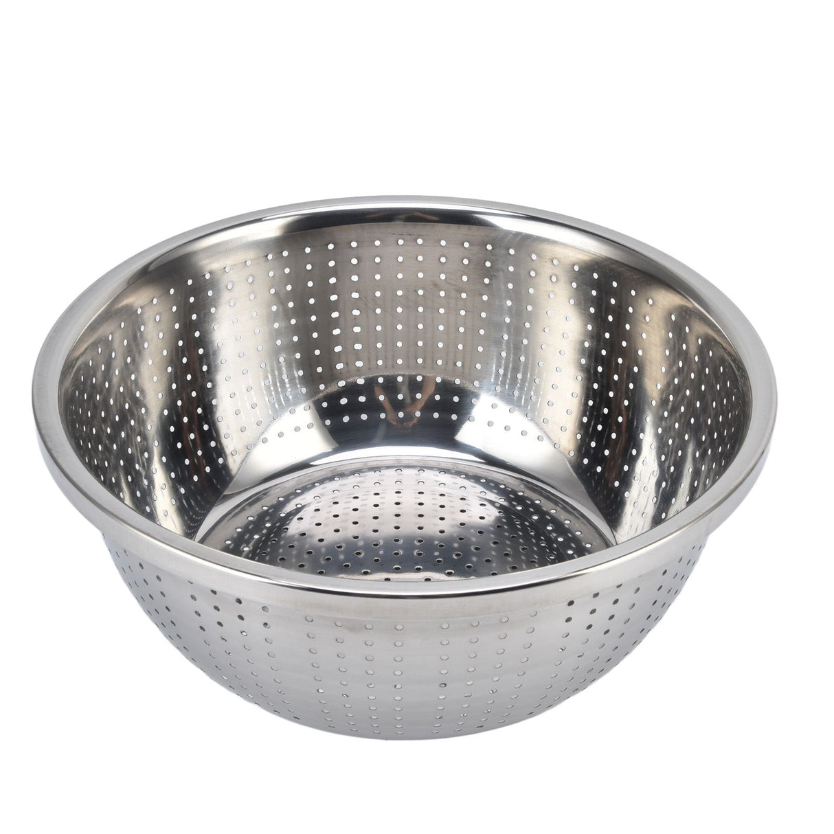 Vegetable Washing Basket Rustproof Multifunction Stainless Steel Colander for Kitchen Household Silver30cm