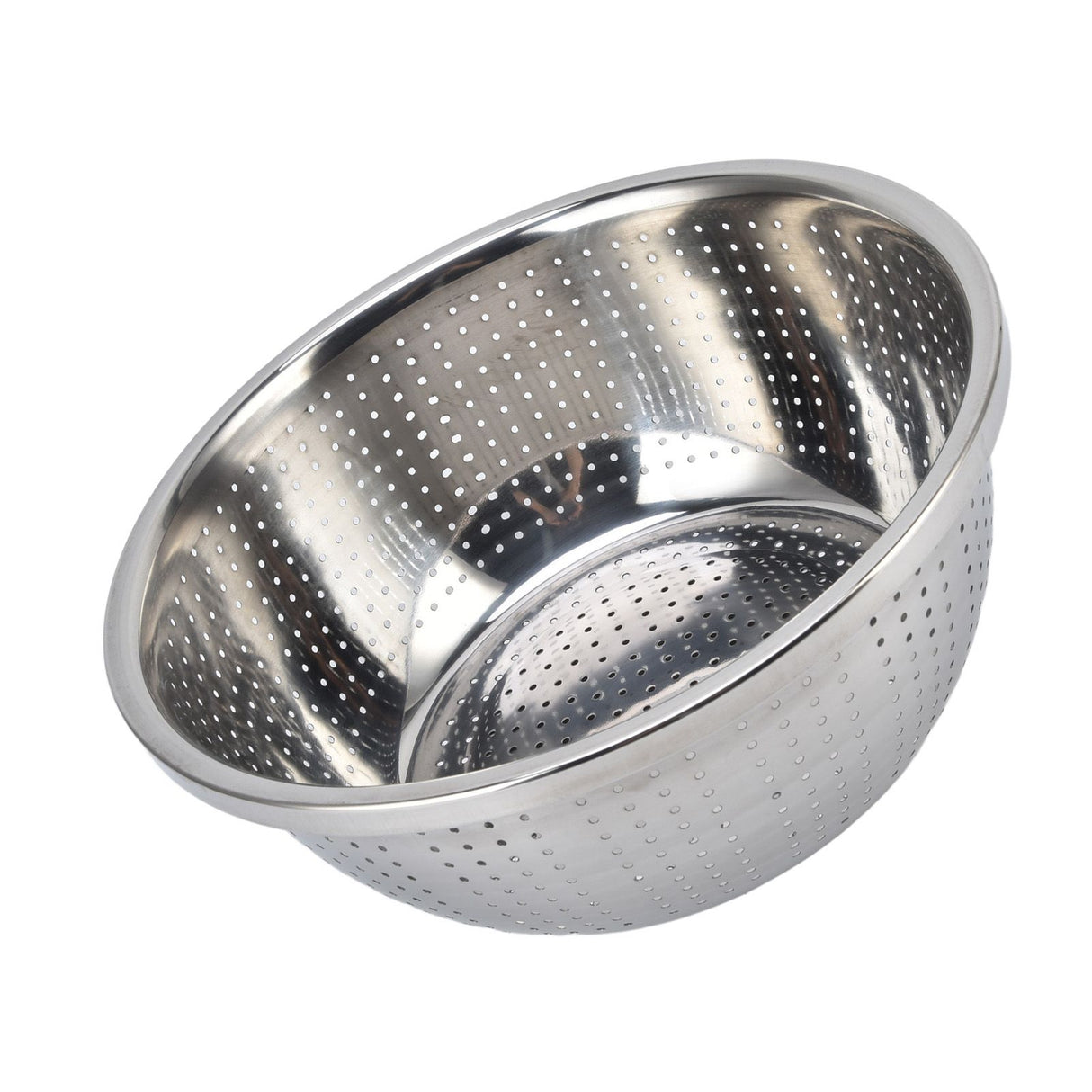 Vegetable Washing Basket Rustproof Multifunction Stainless Steel Colander for Kitchen Household Silver30cm