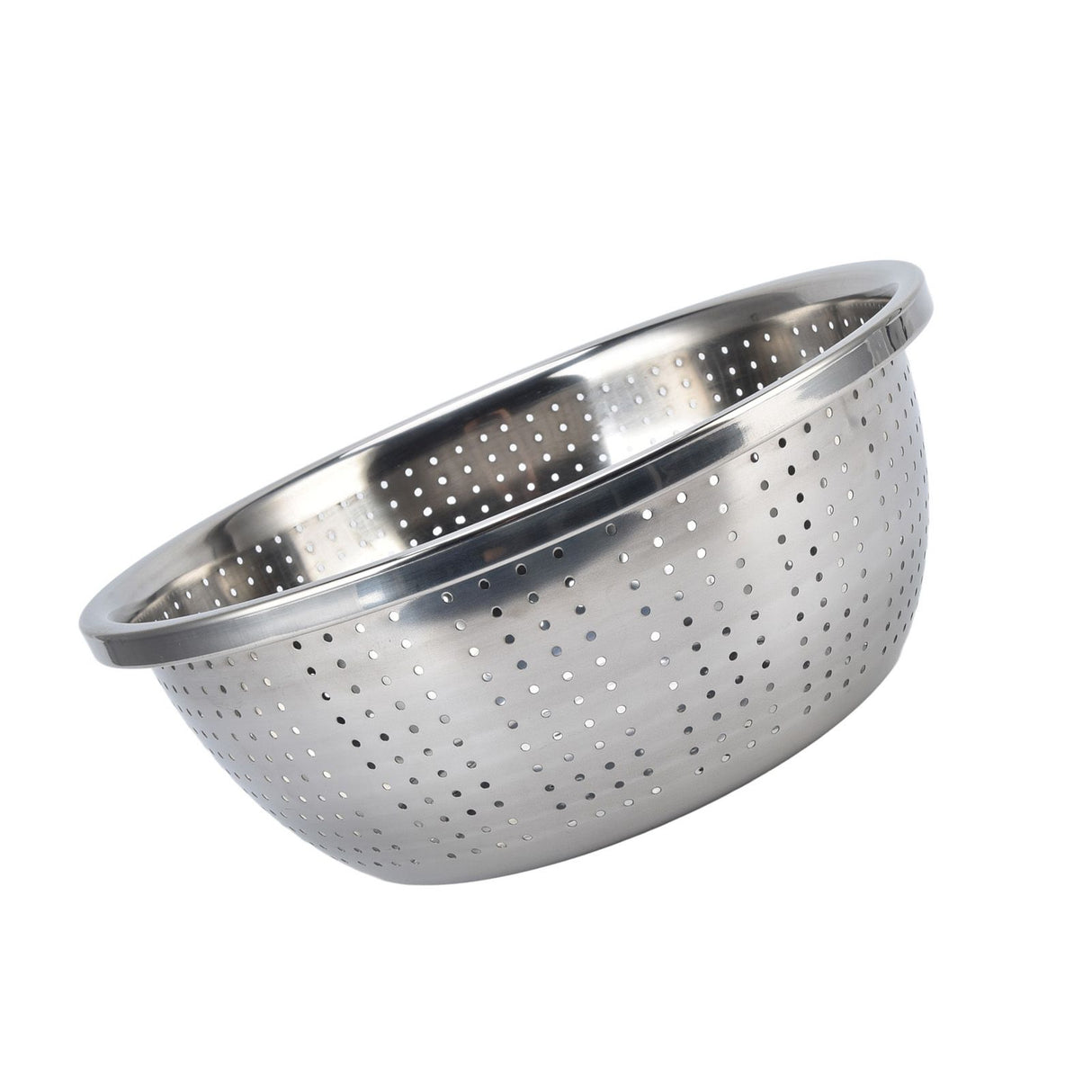 Vegetable Washing Basket Rustproof Multifunction Stainless Steel Colander for Kitchen Household Silver30cm