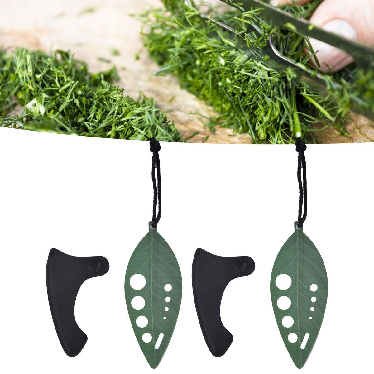 Herb Stripper Multifunctional 9 Holes Stainless Steel Vegetable Leaf Remover with Protective Holder