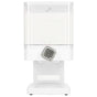 Cereal Dispenser 17.5oz Capacity Single Grid Grain Dispenser Transparent Plastic Food Dispenser for All Kinds Dry Food