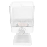 Cereal Dispenser 17.5oz Capacity Single Grid Grain Dispenser Transparent Plastic Food Dispenser for All Kinds Dry Food