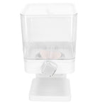 Cereal Dispenser 17.5oz Capacity Single Grid Grain Dispenser Transparent Plastic Food Dispenser for All Kinds Dry Food