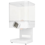 Cereal Dispenser 17.5oz Capacity Single Grid Grain Dispenser Transparent Plastic Food Dispenser for All Kinds Dry Food