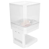 Cereal Dispenser 17.5oz Capacity Single Grid Grain Dispenser Transparent Plastic Food Dispenser for All Kinds Dry Food