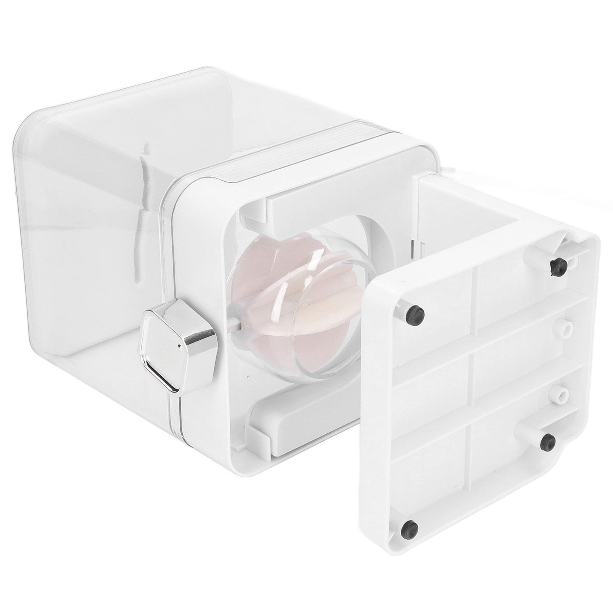 Cereal Dispenser 17.5oz Capacity Single Grid Grain Dispenser Transparent Plastic Food Dispenser for All Kinds Dry Food