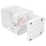 Cereal Dispenser 17.5oz Capacity Single Grid Grain Dispenser Transparent Plastic Food Dispenser for All Kinds Dry Food