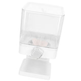 Cereal Dispenser 17.5oz Capacity Single Grid Grain Dispenser Transparent Plastic Food Dispenser for All Kinds Dry Food