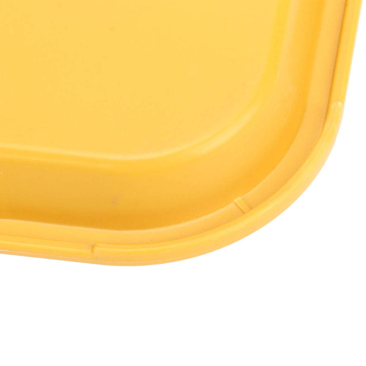 Fast Food Tray PP Rectangular Thick Slip Resistant Multi Purpose Food Service Tray for Restaurant CanteenYellow
