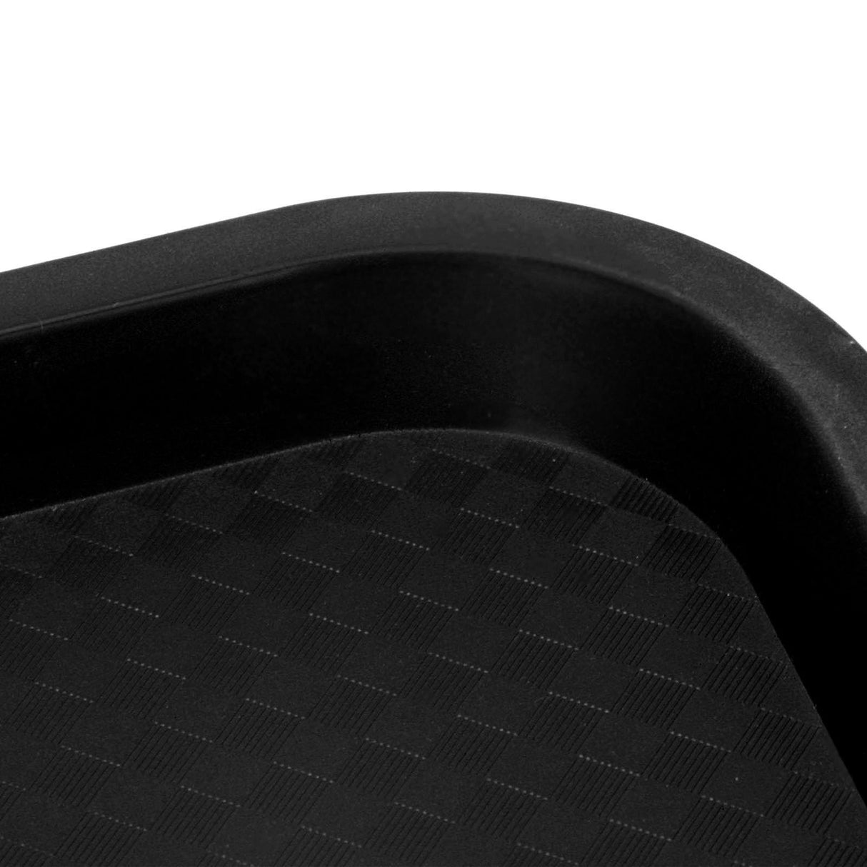 Fast Food Tray PP Rectangular Thick Slip Resistant Multi Purpose Food Service Tray for Restaurant CanteenBlack