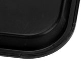 Fast Food Tray PP Rectangular Thick Slip Resistant Multi Purpose Food Service Tray for Restaurant CanteenBlack
