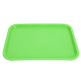 Fast Food Tray PP Rectangular Thick Slip Resistant Multi Purpose Food Service Tray for Restaurant CanteenGreen