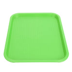 Fast Food Tray PP Rectangular Thick Slip Resistant Multi Purpose Food Service Tray for Restaurant CanteenGreen