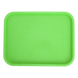 Fast Food Tray PP Rectangular Thick Slip Resistant Multi Purpose Food Service Tray for Restaurant CanteenGreen