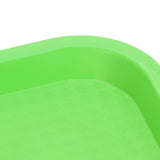 Fast Food Tray PP Rectangular Thick Slip Resistant Multi Purpose Food Service Tray for Restaurant CanteenGreen