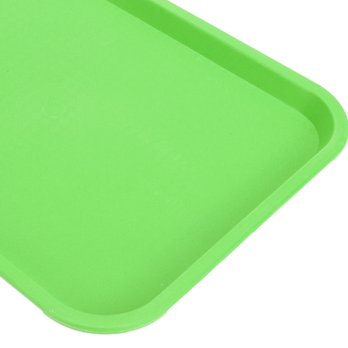 Fast Food Tray PP Rectangular Thick Slip Resistant Multi Purpose Food Service Tray for Restaurant CanteenGreen