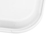 Fast Food Tray PP Rectangular Thick Slip Resistant Multi Purpose Food Service Tray for Restaurant CanteenWhite