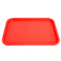 Fast Food Tray PP Rectangular Thick Slip Resistant Multi Purpose Food Service Tray for Restaurant CanteenRed