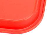Fast Food Tray PP Rectangular Thick Slip Resistant Multi Purpose Food Service Tray for Restaurant CanteenRed