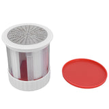 Cheese Grater Home Kitchen Portable Plastic Stainless Steel Fruits Vegetables Butter Shredder - Low Angle