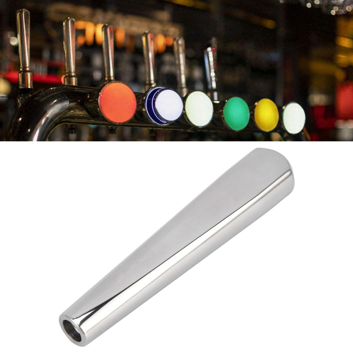 Beer Tap Handle 304 Stainless Steel Beer Faucet Handle for Standard 3/8in Thread Faucet