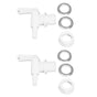 2 Set Bottling Spigot Detachable Beer Brew Barbed Outlet Faucet Tap for Home Wine Brewing