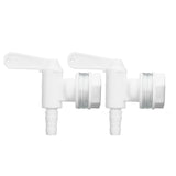 2 Set Bottling Spigot Detachable Beer Brew Barbed Outlet Faucet Tap for Home Wine Brewing - Front View