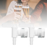 2 Set Bottling Spigot Detachable Beer Brew Barbed Outlet Faucet Tap for Home Wine Brewing