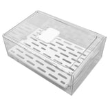 Refrigerator Storage Box Holder with Draining Plate Fruit Storage Container Preservation BoxL 11x20x30cm / 4.3x7.9x11.8in