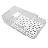 Refrigerator Storage Box Holder with Draining Plate Fruit Storage Container Preservation BoxL 11x20x30cm / 4.3x7.9x11.8in - 45-Degree Angle