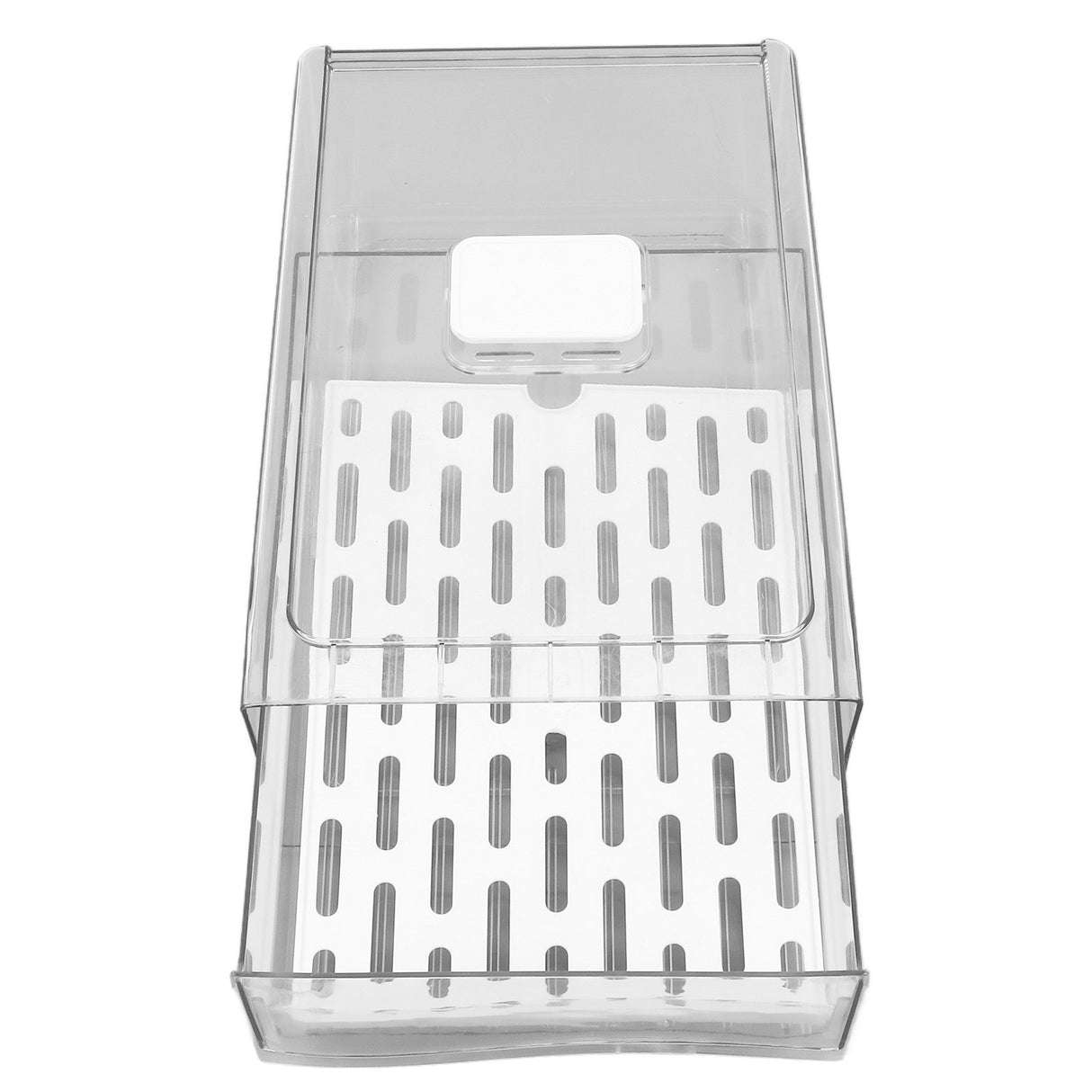 Refrigerator Storage Box Holder with Draining Plate Fruit Storage Container Preservation BoxL 11x20x30cm / 4.3x7.9x11.8in