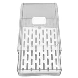 Refrigerator Storage Box Holder with Draining Plate Fruit Storage Container Preservation BoxL 11x20x30cm / 4.3x7.9x11.8in