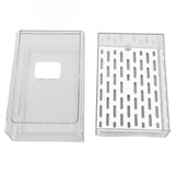Refrigerator Storage Box Holder with Draining Plate Fruit Storage Container Preservation BoxL 11x20x30cm / 4.3x7.9x11.8in