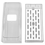 Refrigerator Storage Box Holder with Draining Plate Fruit Storage Container Preservation BoxS 11x14x30cm / 4.3x5.5x11.8in
