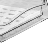 Refrigerator Storage Box Holder with Draining Plate Fruit Storage Container Preservation BoxS 11x14x30cm / 4.3x5.5x11.8in