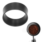 58mm Coffee Dosing Rings Prevent Flying Aluminium Alloy Coffee Powder Rings for Coffee Machine Black - Extra Image