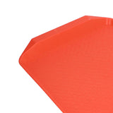 3PCS Colorful Food Tray Rectangle Thickened Binaural Plastic Tray Heat Resistance Stackable Cafeteria Trays for HotelOrange