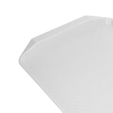 3PCS Colorful Food Tray Rectangle Thickened Binaural Plastic Tray Heat Resistance Stackable Cafeteria Trays for HotelWhite