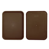 2pcs Food Tray Multifunctional Thickened Slip Resistance Chinese Fast Food Serving Tray for Dining Hall RestaurantsCoffee