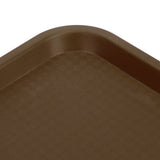 2pcs Food Tray Multifunctional Thickened Slip Resistance Chinese Fast Food Serving Tray for Dining Hall RestaurantsCoffee - Extra Image