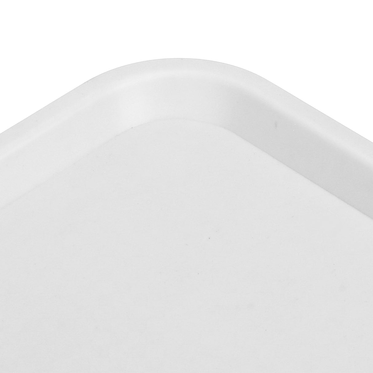 2pcs Food Tray Multifunctional Thickened Slip Resistance Chinese Fast Food Serving Tray for Dining Hall RestaurantsWhite