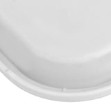 2pcs Food Tray Multifunctional Thickened Slip Resistance Chinese Fast Food Serving Tray for Dining Hall RestaurantsWhite - Extra Image