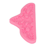 Embossed Pattern Silicone Molds Easy Demoulding Heat Resistant Flexible Odorless Scroll Border Lace Molds for DIY Cakes - Rear View