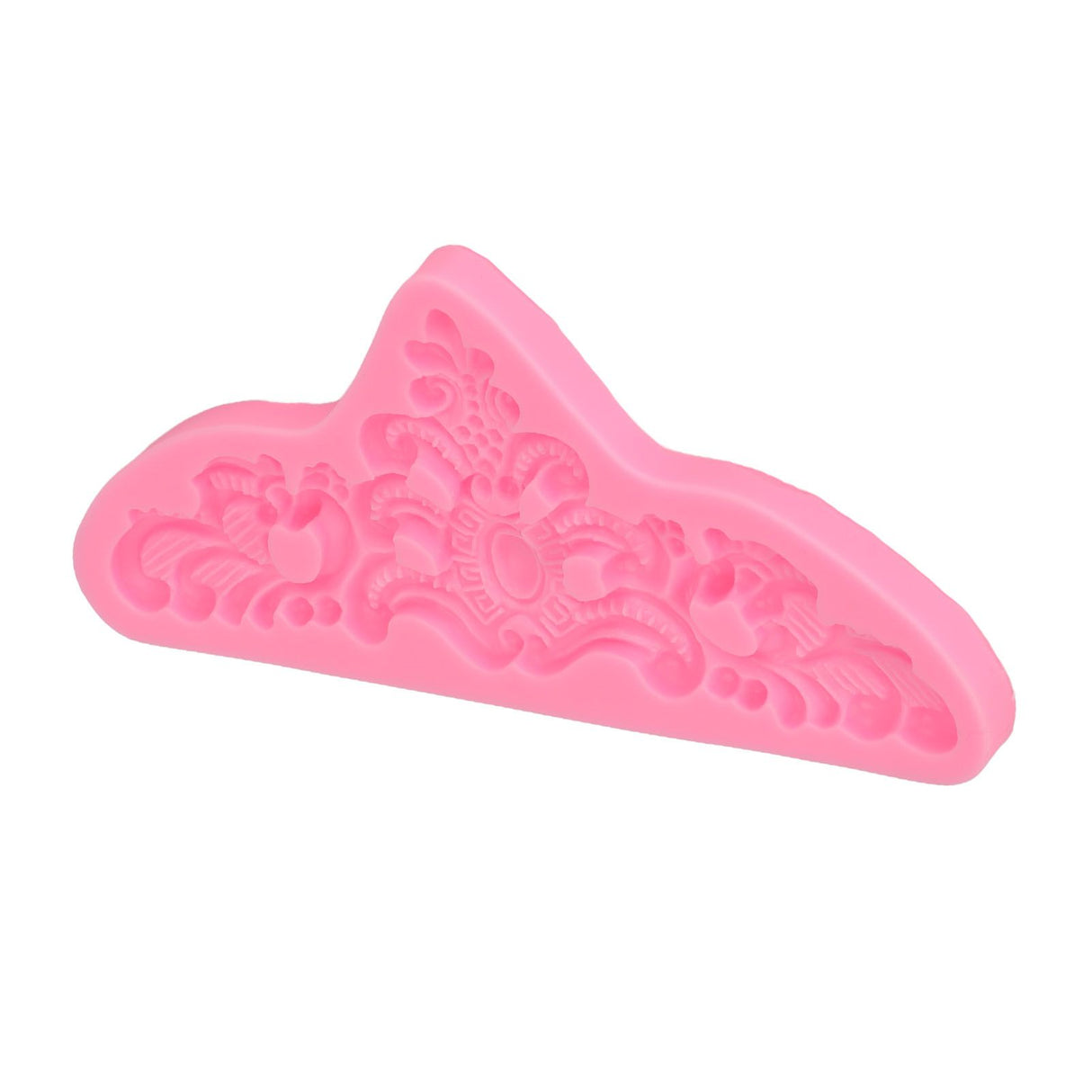 Embossed Pattern Silicone Molds Easy Demoulding Heat Resistant Flexible Odorless Scroll Border Lace Molds for DIY Cakes