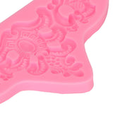 Embossed Pattern Silicone Molds Easy Demoulding Heat Resistant Flexible Odorless Scroll Border Lace Molds for DIY Cakes - Extra Image